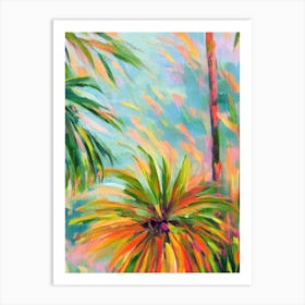 Lady Palm 2 Impressionist Painting Art Print