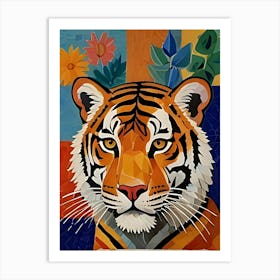 Mosaic Tiger Art Print