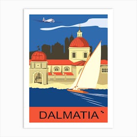 Sailing in Dalmatia, Croatia Art Print