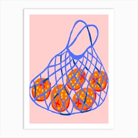 Oranges In A Bag 2 Art Print