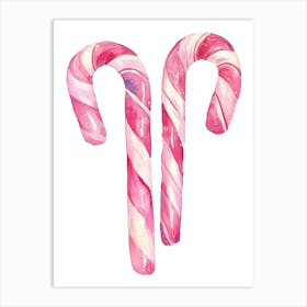 Candy Canes 3 Art Print