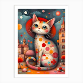 The Dreamkeeper's Cat Art Print