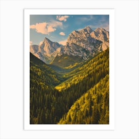 Durmitor National Park Montenegro Vintage Poster Art Print