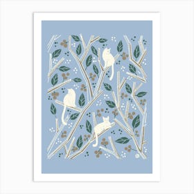 My Cozy Place [pale blue] Art Print