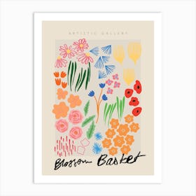 Matisse Inspired Garden Basket Art Print