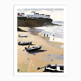 Boats On The Beach 2 Art Print