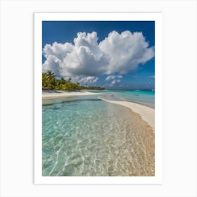 Beach In The Caribbean Art Print