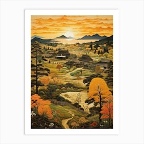 Rural Landscapes Satoyama Japanese Style 2 Art Print