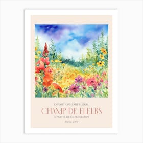 Champ De Fleurs, Floral Art Exhibition 12 Art Print