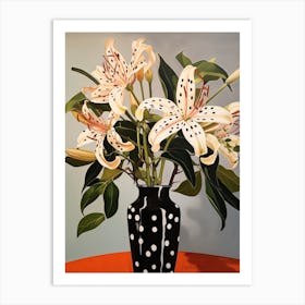 Bouquet Of Toad Lily Flowers, Autumn Fall Florals Painting 0 Art Print