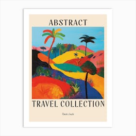 Abstract Travel Collection Poster Timor Leste 1 Art Print