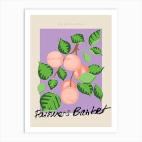 Barcelona Farmer S Basket Art Print