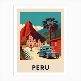 Peru 2 Vintage Travel Poster Art Print