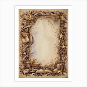 Frame Of Books Art Print