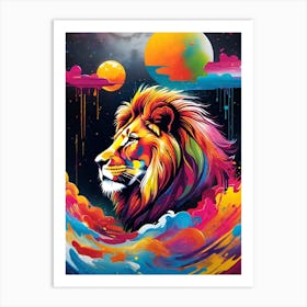 Lion Painting 118 Art Print