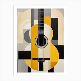 Amale0130 Ephemeral Painting With Black And Yellow Guitar Ornam Ca765b89 35e2 41ff B8f1 12d88506fa57 Art Print