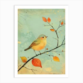 Bird On A Branch 47 Art Print