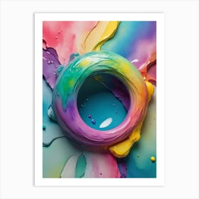 Rainbow Ring 2 Art Print