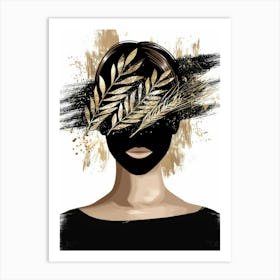 Gold Leaf Painting 5 Art Print