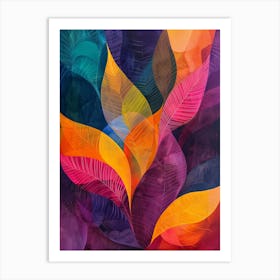 Abstract Leaves 3 Art Print