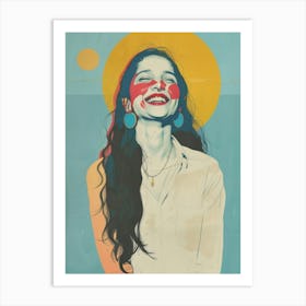 Happy Girl Art Print