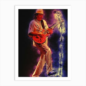 Spirit Of Carlos Santana Art Print