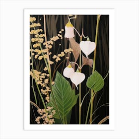 Flower Illustration Lily Of The Valley 2 Art Print
