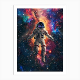 Astronaut In Space 3 Art Print