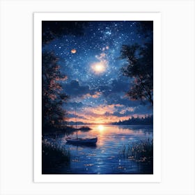 Starry Night 188 Art Print