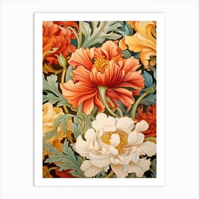 Floral Wallpaper 21 Art Print