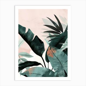 Tropical Leaves 123 Art Print