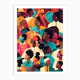 Portrait Of African Americans Art Print