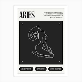 Aries Zodiac Sign Art Print