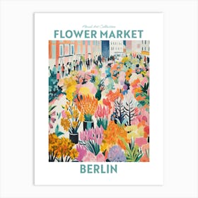 Berlin Germany Flower Market Floral Art Print Travel Print Plant Art Modern Style Art Print