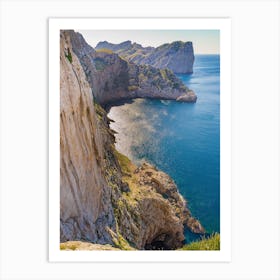 Cap de Formentor on Majorca island, Spain, Rocks and cliffs Art Print