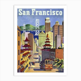 San Francisco Skyline Art Print