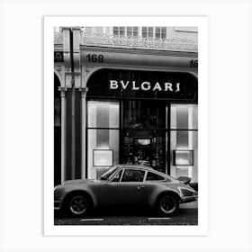 Vintage Car Luxury Fashion Art Print