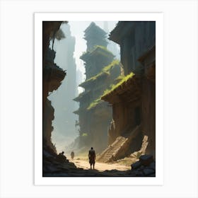 Ruins Of A City Art Print