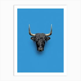 Bull Head 5 Art Print