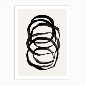 Lines Circles 1 Art Print