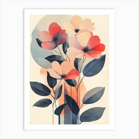 Abstract Flowers 31 Art Print