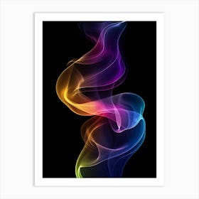 Abstract Colorful Smoke Art Print