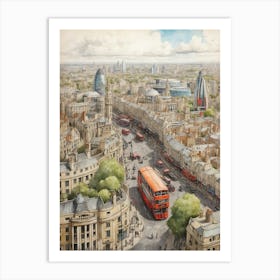 London Cityscape Art Print