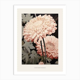 Flower Illustration Chrysanthemum 4 Poster Art Print