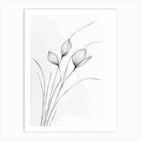 Flowers In The Wind Art Print