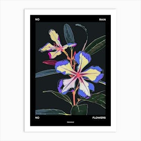 No Rain No Flowers Poster Periwinkle 1 Art Print