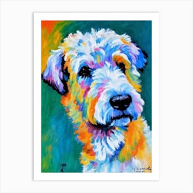 Bouvier Des Flandres Fauvist Style Dog Art Print