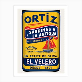 Ortiz Sardinas A La Antigua Art Print