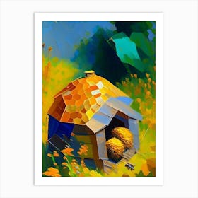 Pollen Beehive 2 Painting Art Print