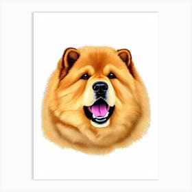 Chow Chow Illustration Dog Art Print